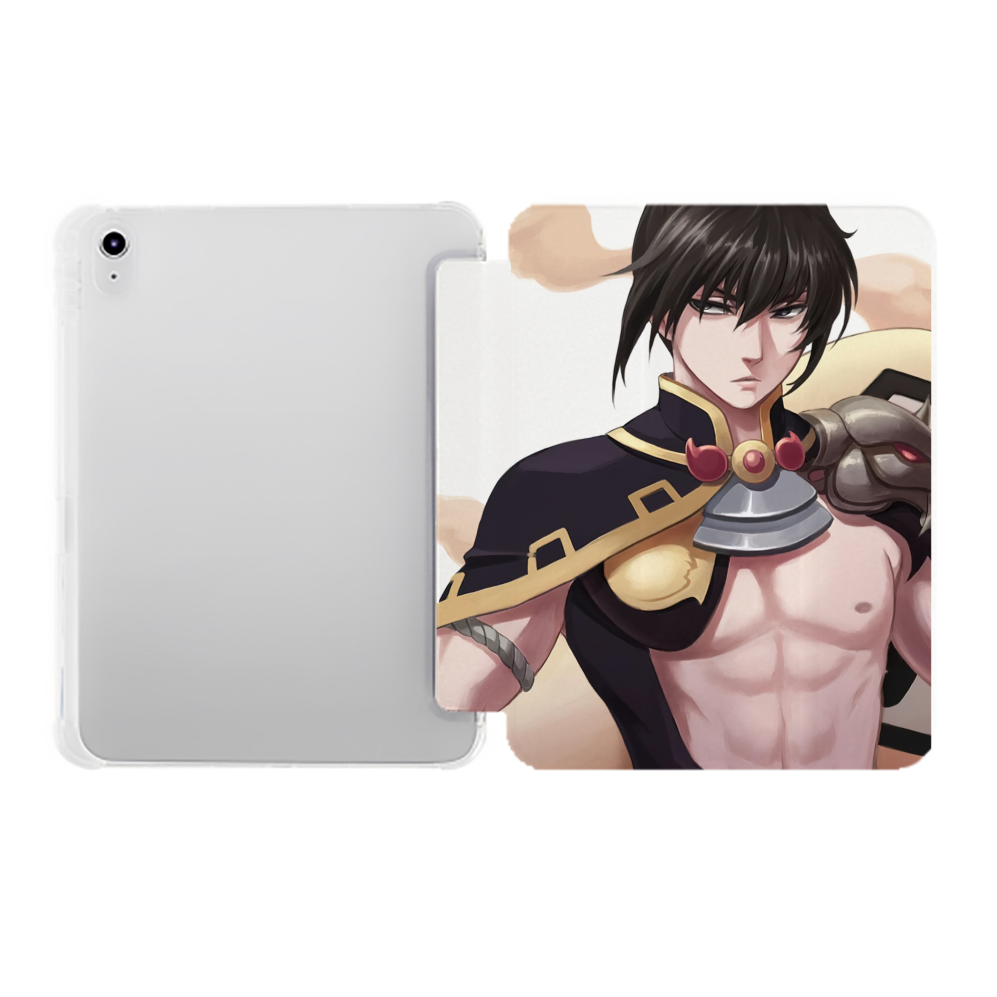 （画像用） ぎんたま 坂田銀時（さかたぎんとき） 神楽 志村新八（しむら しんぱち） GINTAMA Sakata Gintoki Kagura Shimura Shinpachi IPad ケース ペン収納付き 三つ折りスタンド PUレザー×シリコン 対応機種9.5/10.5/10.9インチ